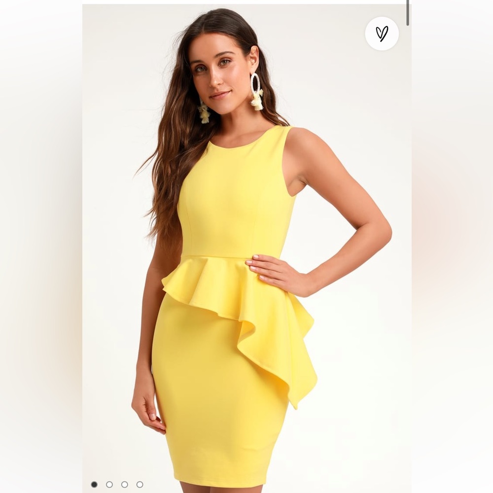 Bodycon Yellow dress
